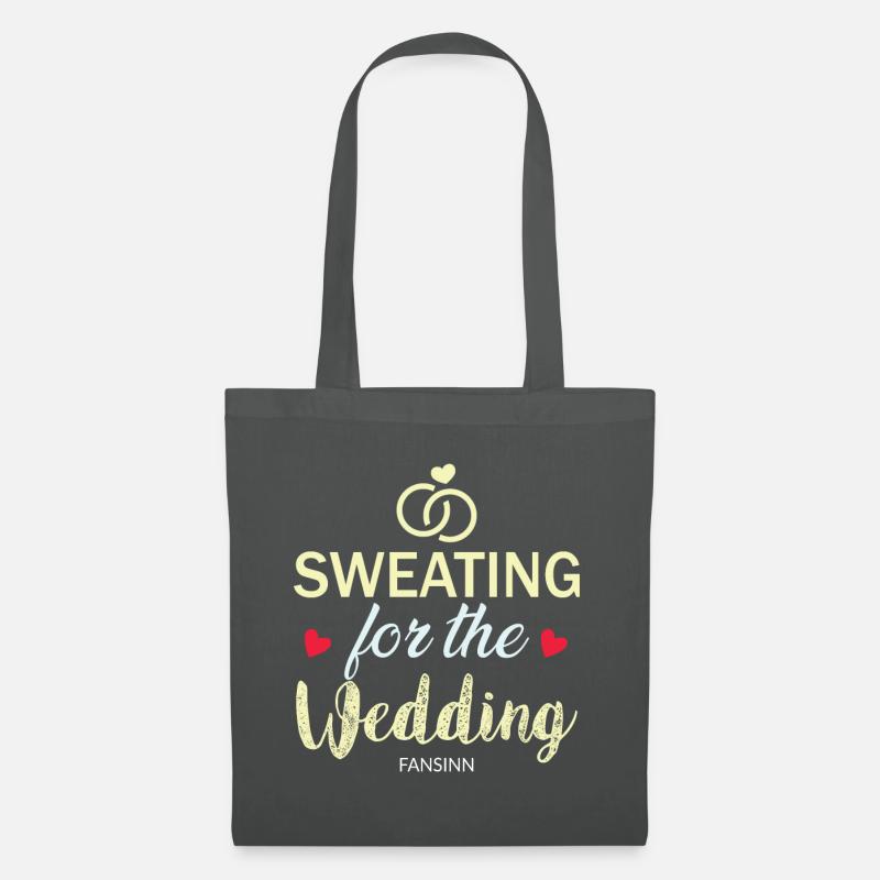 Hochzeit Junggesellenabschied Ehe Liebe Geschenk - Stoffbeutel - Graphite