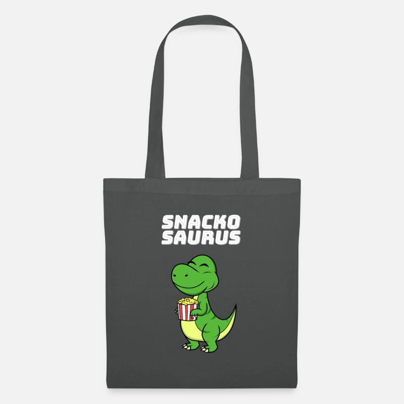 Snackosaurus Dinosaurier T-Rex Diät Geschenk - Stoffbeutel - Graphite