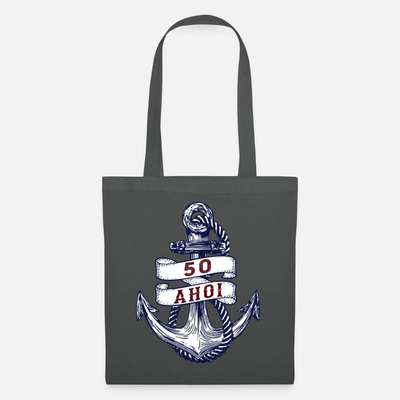 Segeln Segelboot Boot Segler Geschenk - Stoffbeutel - Graphite