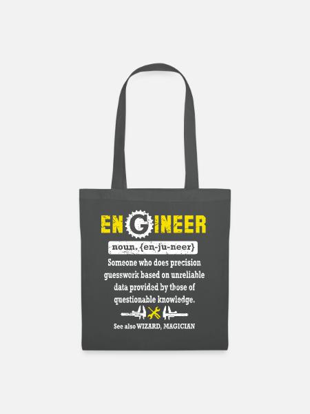 Maschinenbau Ingenieur Elektrik Elektroingenieur - Stoffbeutel - Graphite