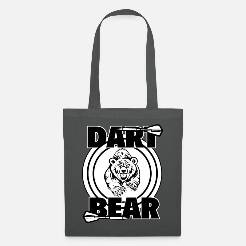 Dart Bär Dart Grizzly Geschenk - Stoffbeutel - Graphite