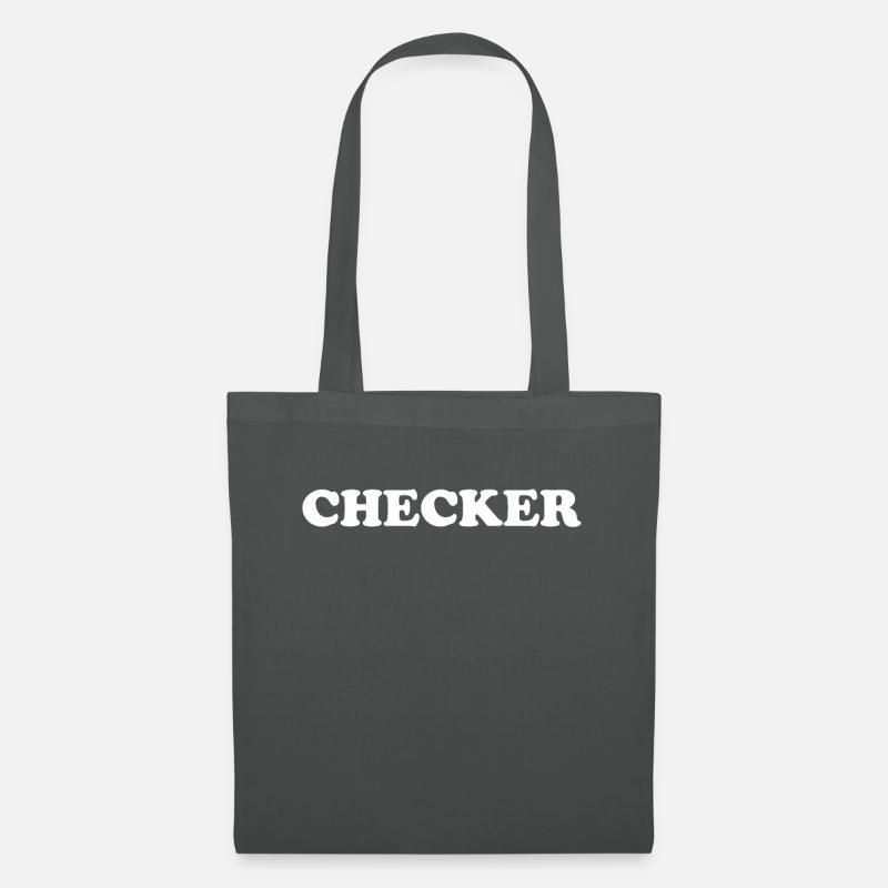 CHECKER - Stoffbeutel - Graphite