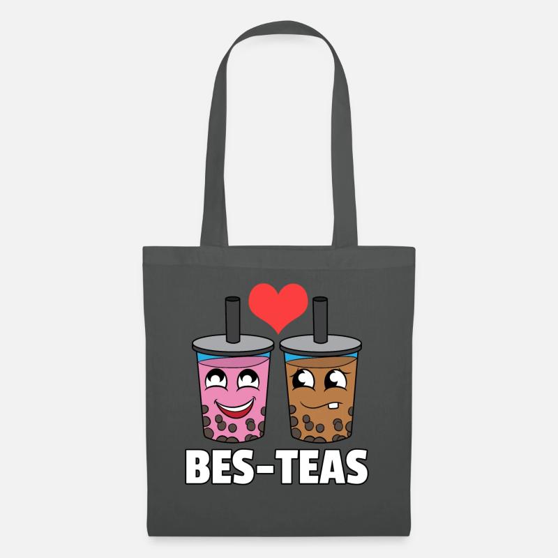 Bubble Tea Pearl Milk Tea Boba Tee Milch Geschenk - Stoffbeutel - Graphite