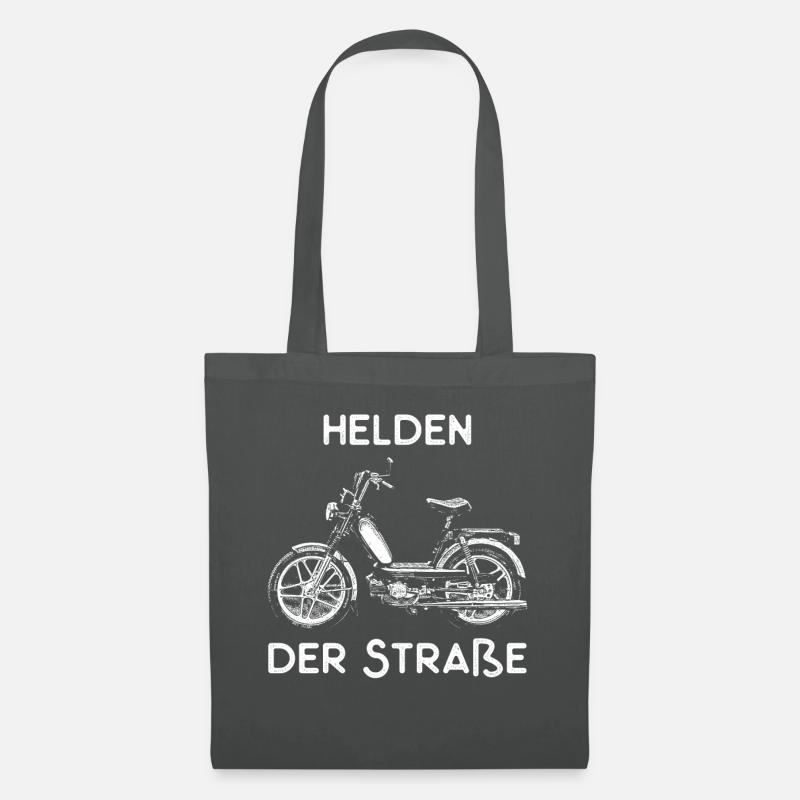 Helden der Strasse Mofa Moped Mofagang - Stoffbeutel - Graphite