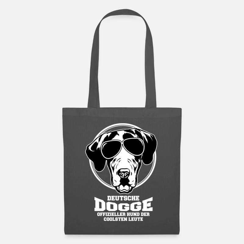 deutsche dogge - Stoffbeutel - Graphite