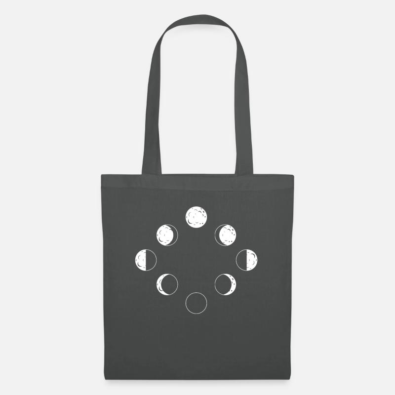 Mondphasen - Stoffbeutel - Graphite