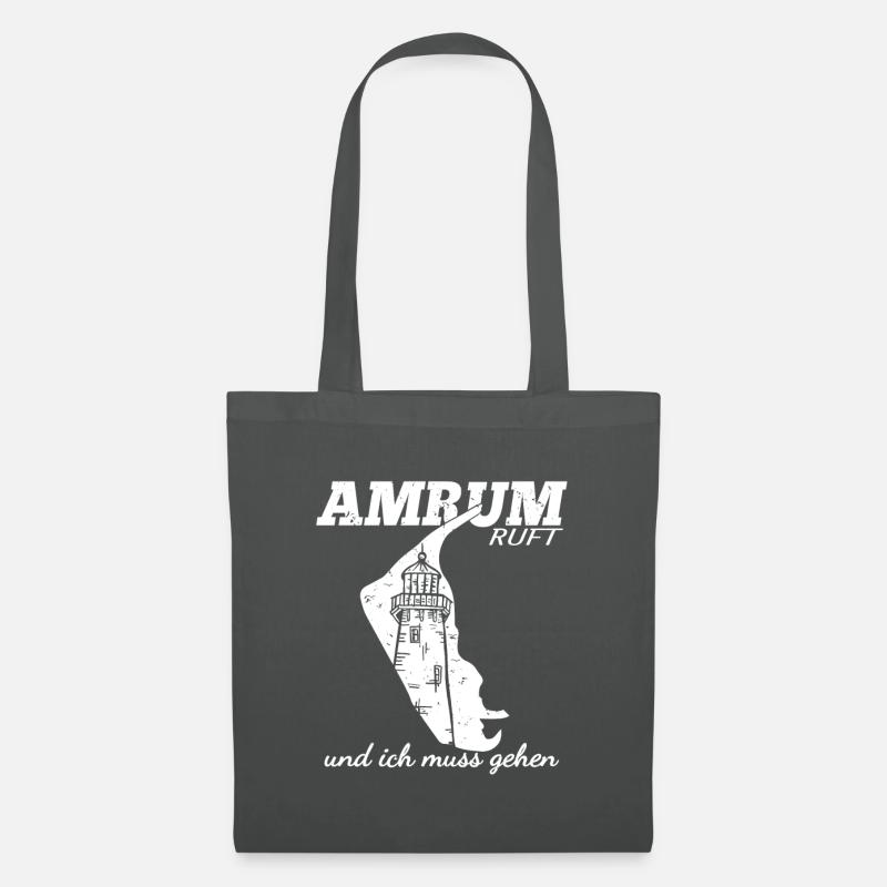 Amrum ruft und ich muss gehen - Stoffbeutel - Graphite