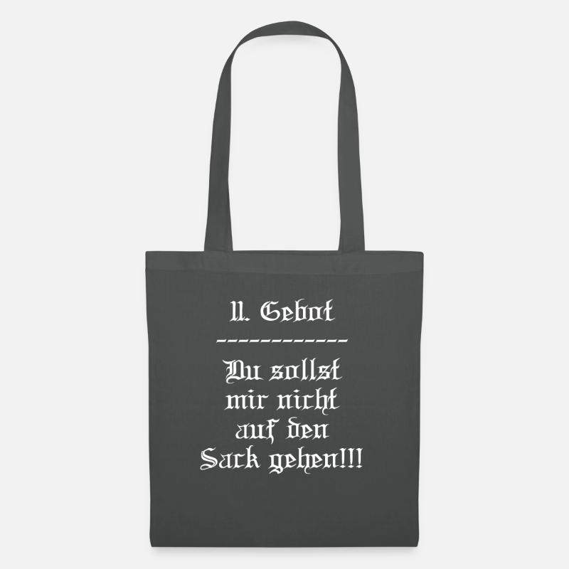 Das 11. Gebot - Stoffbeutel - Graphite