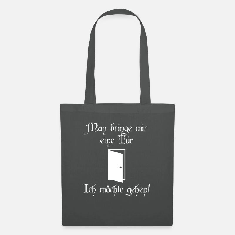 Man bringe mir eine Tür - Stoffbeutel - Graphite