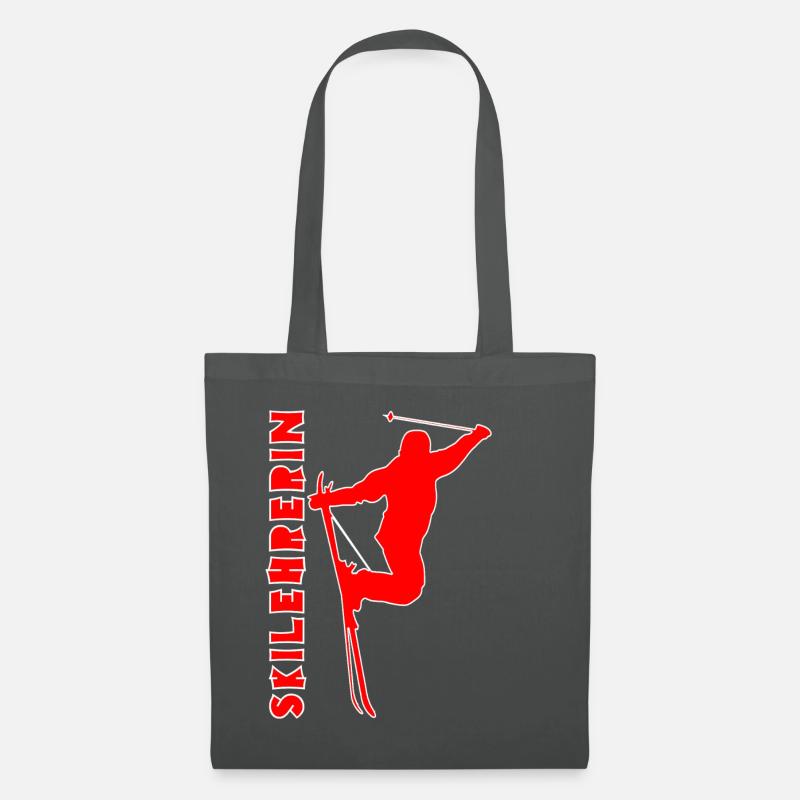 Skilehrerin - Stoffbeutel - Graphite