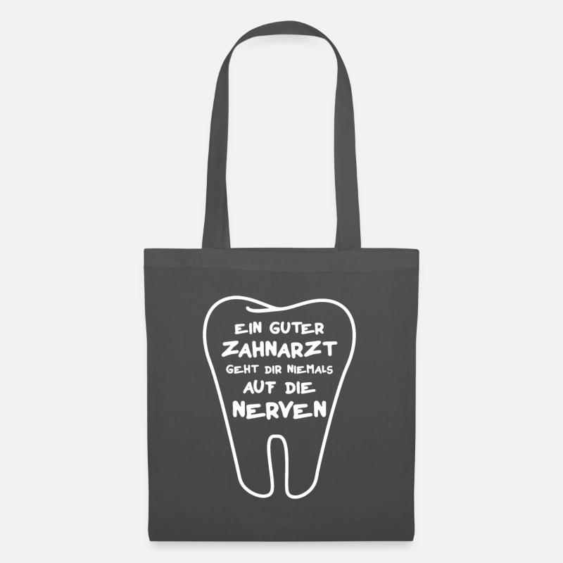 Zahnarzt Geschenk - Stoffbeutel - Graphite