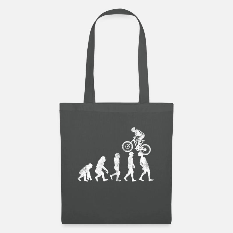 MTB Evolution Lustiges Mountainbike BMX Geschenk - Stoffbeutel - Graphite