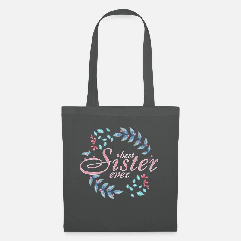 Beste Schwester - Stoffbeutel - Graphite