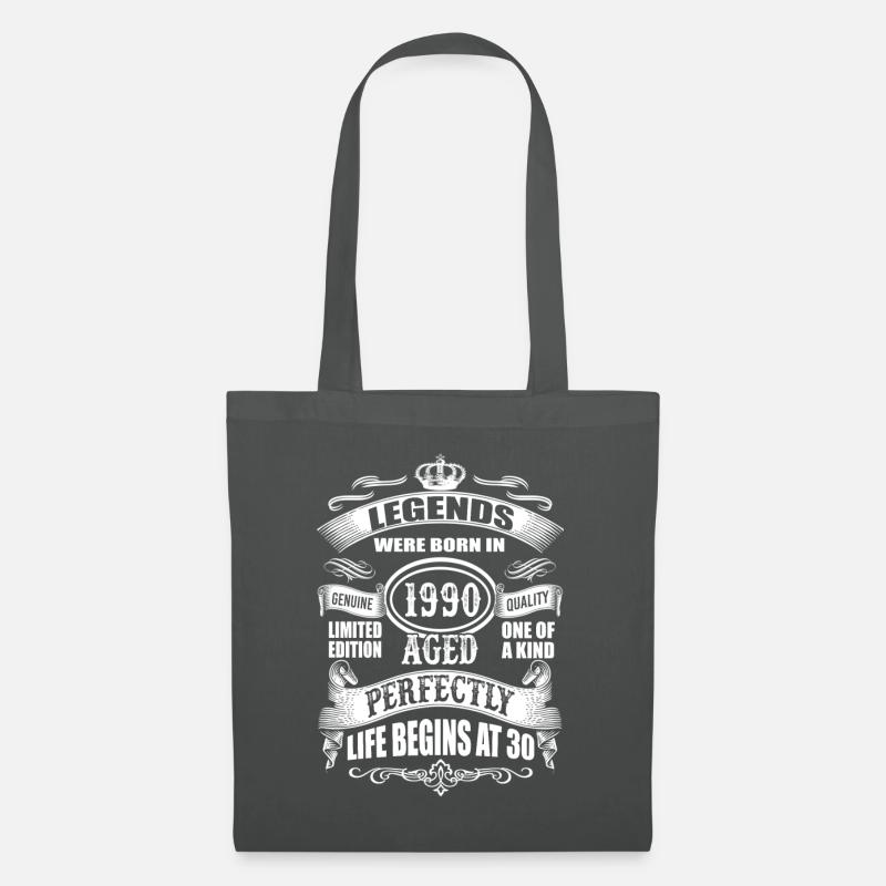 30. Geburtstag - Stoffbeutel - Graphite