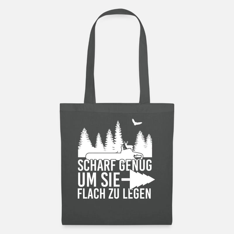 Holz - Stoffbeutel - Graphite
