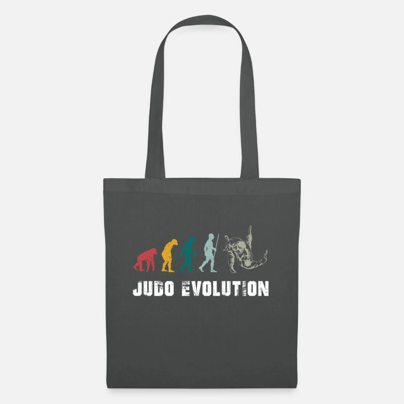 Judo Evolution Judoka Kampfkunst Kampfsport - Stoffbeutel - Graphite