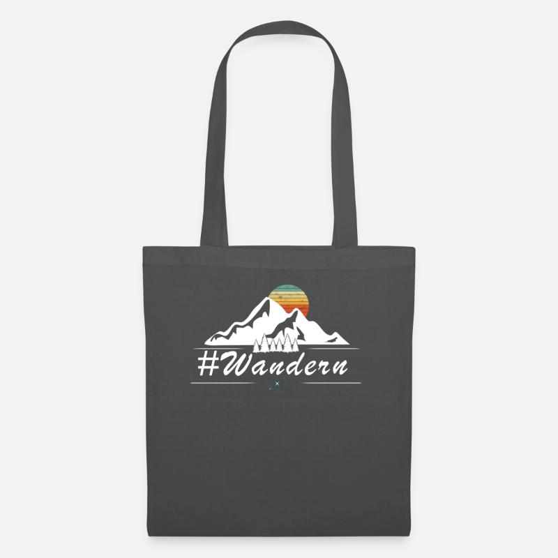 #Wandern Wanderer Wanderung Wanderin Wander - Stoffbeutel - Graphite