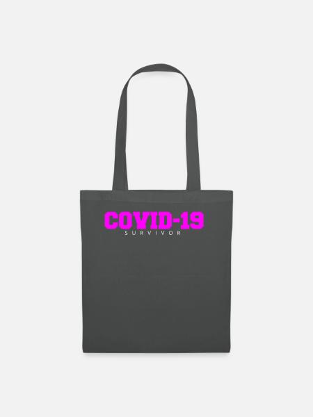 corona virus survivor - Stoffbeutel - Graphite