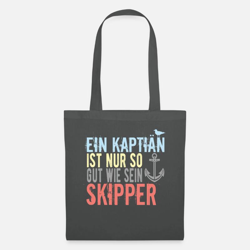 Skipper Sprüche - Stoffbeutel - Graphite