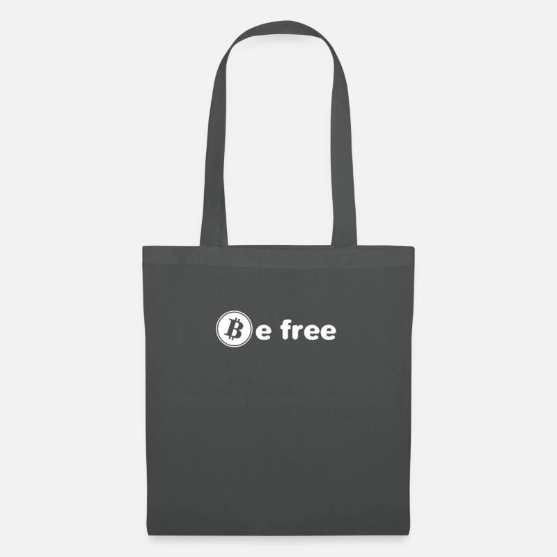 BTC be free - Stoffbeutel - Graphite