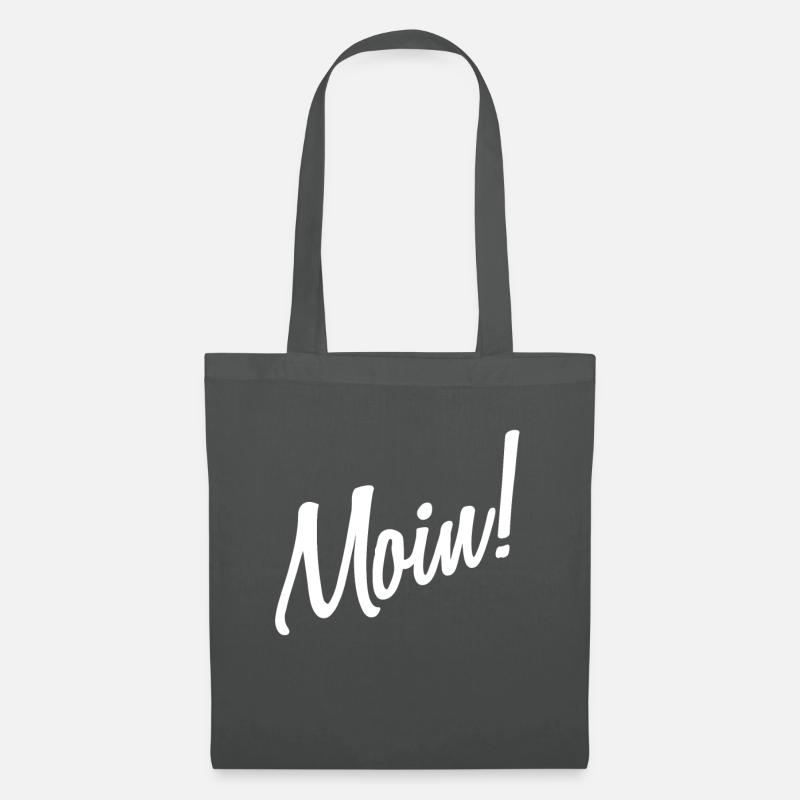 Moin - Moin moin is schon gesabbel - Stoffbeutel - Graphite