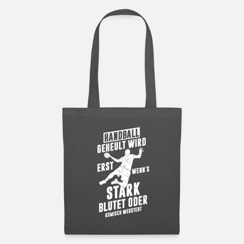 Handball Spruch - Stoffbeutel - Graphite