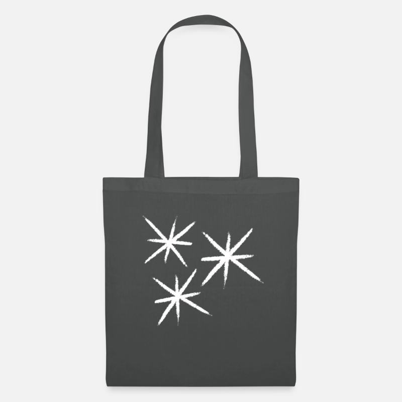 Sterne - Stoffbeutel - Graphite