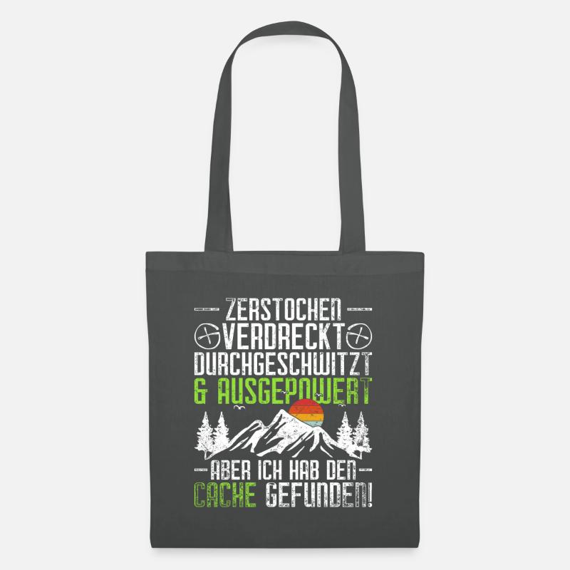 Geocache Geocaching - Stoffbeutel - Graphite