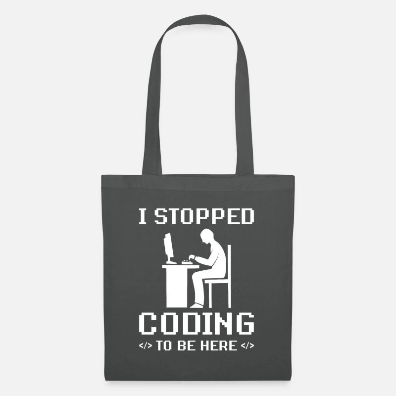 Programmierer Geschenk - Stoffbeutel - Graphite