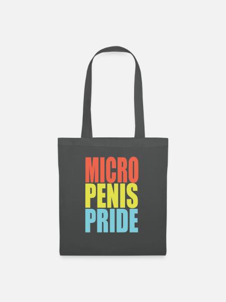 Micro Penis Pride - Stoffbeutel - Graphite