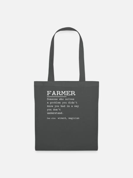 FARMER - Stoffbeutel - Graphite