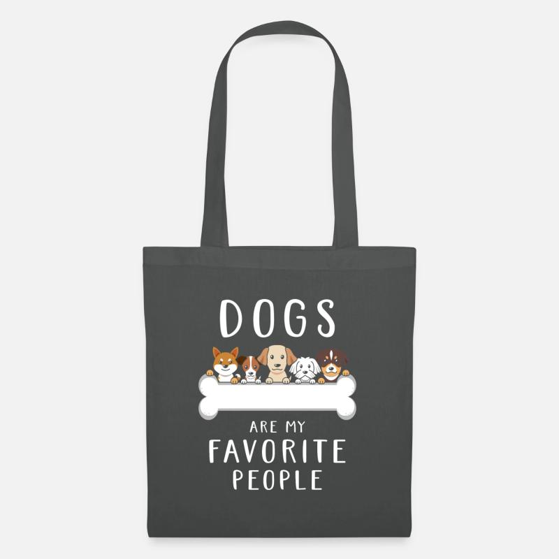 Hunde Spruch lustig - Stoffbeutel - Graphite