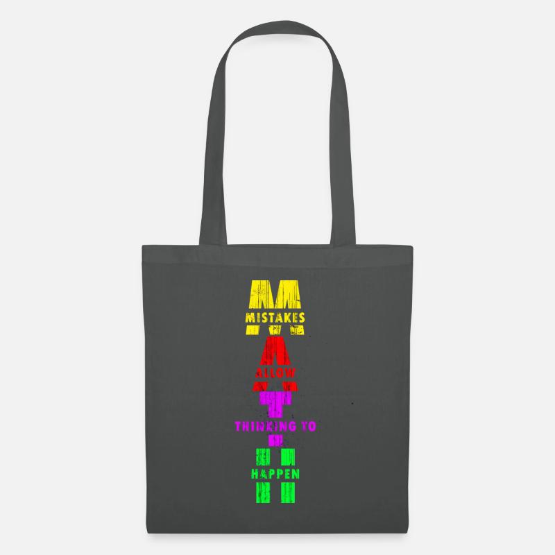 Professeur de mathématiques calcul maths professeur de mathématiques - Sac en tissu - gris graphite