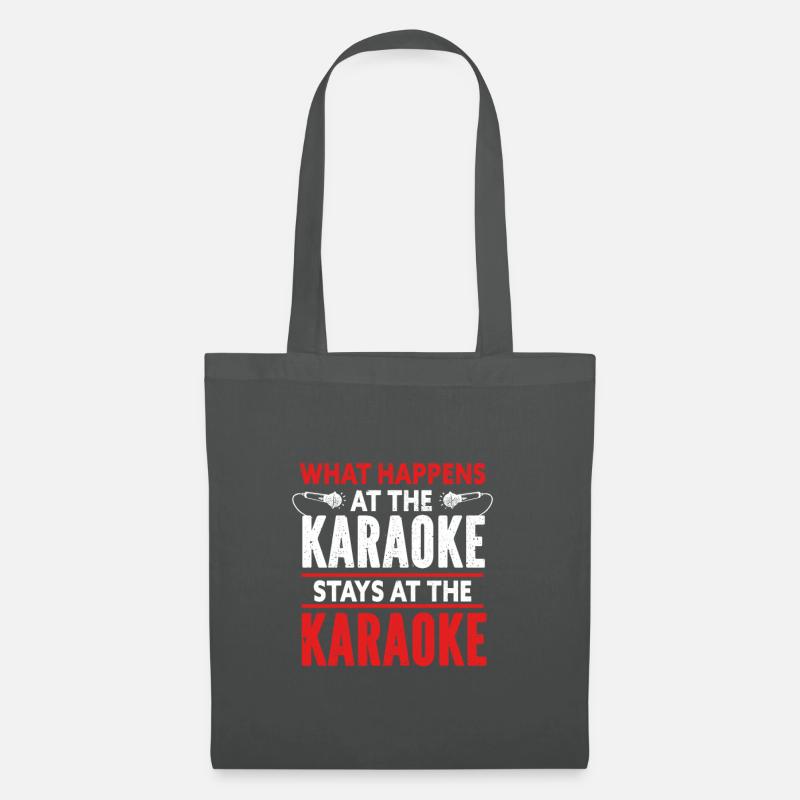Karaoke - Stoffbeutel - Graphite