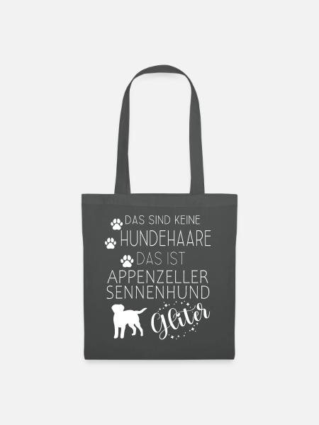 Appenzeller Sennenhund Hunde Bauernhund - Stoffbeutel - Graphite
