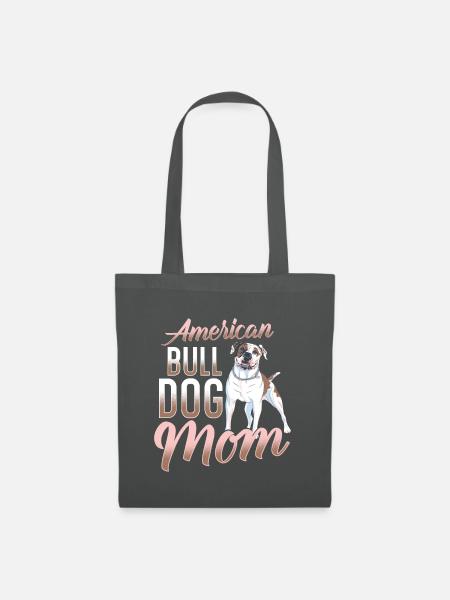 American Bulldog Mom - Stoffbeutel - Graphite