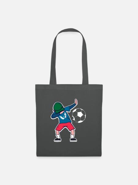 Dabbing Fußballer - Stoffbeutel - Graphite