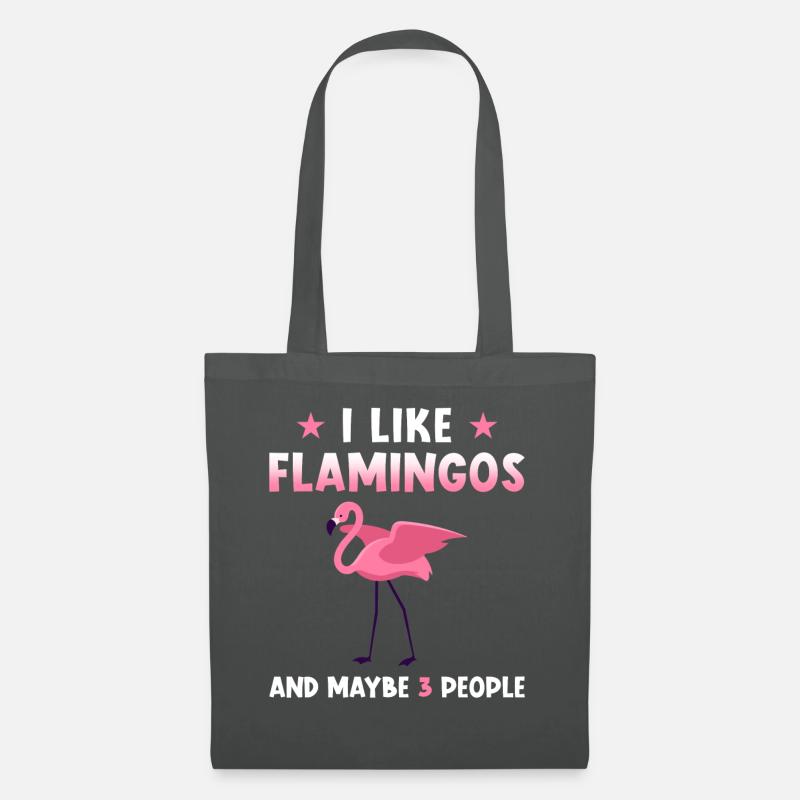 Flamingo Spruch lustig - Stoffbeutel - Graphite