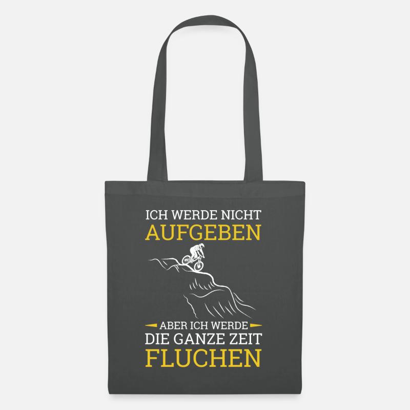 Ich Werde Nicht Aufgeben Aber Fluchen Berge - Stoffbeutel - Graphite