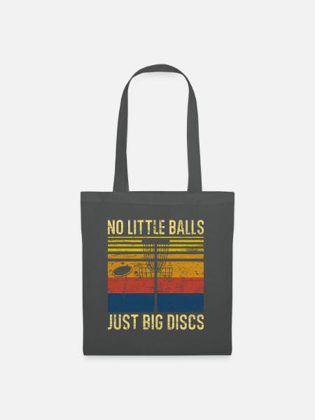 Disc Golf Retro - Stoffbeutel - Graphite