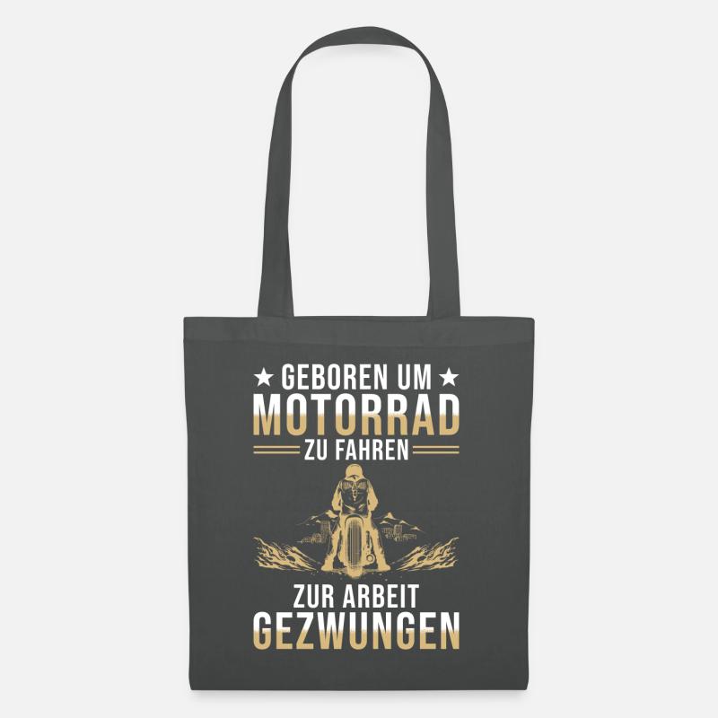 Motorrad - Stoffbeutel - Graphite
