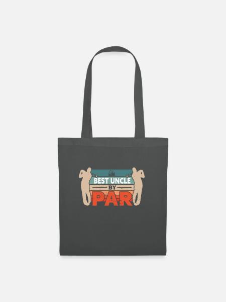 Golf Best Uncle By Par - Stoffbeutel - Graphite