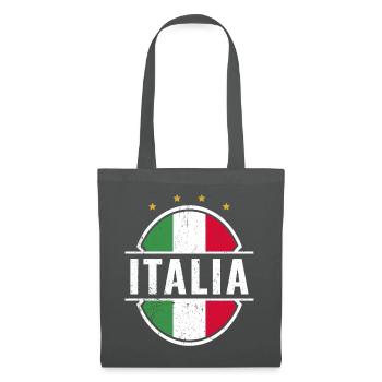 ITALIA Fußball Italien - Stoffbeutel - Graphite - Vorne
