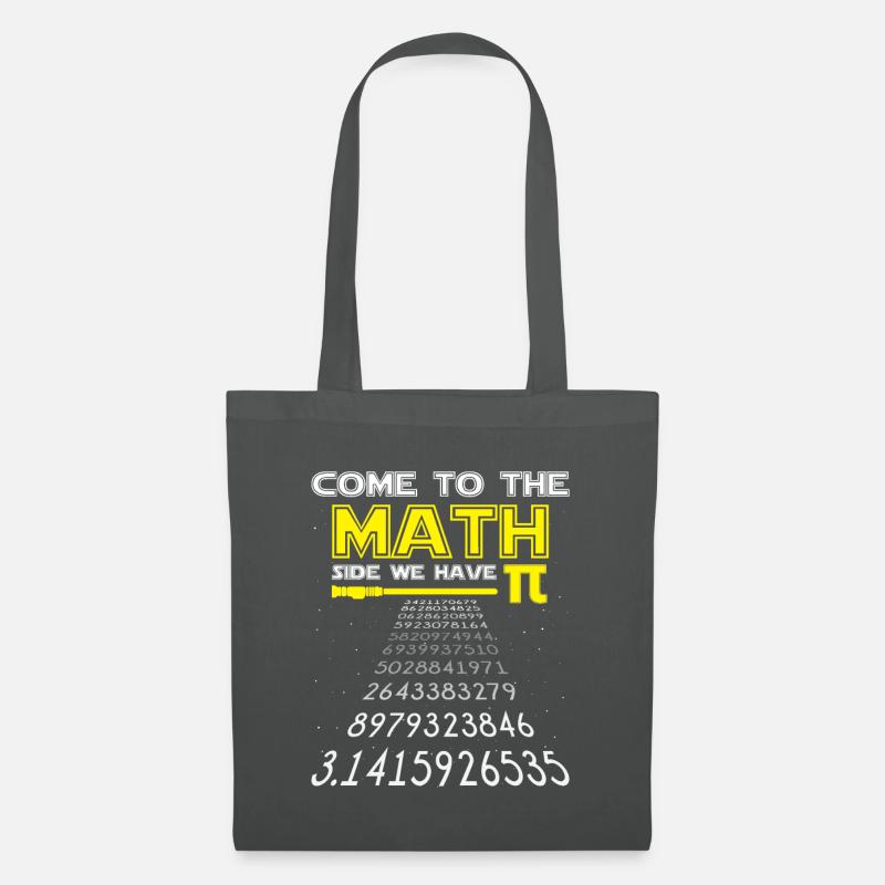 Mathe Come to Math Side Pi Mathematiker Geschenk - Stoffbeutel - Graphite