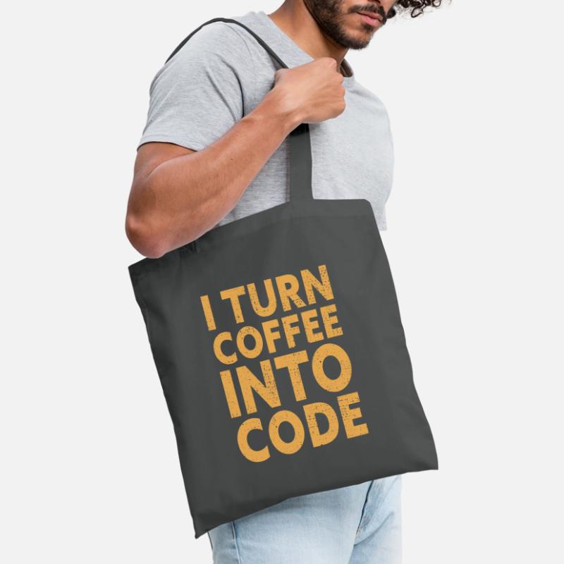 I Turn Coffee Into Code - Programmer Software Tote Bag