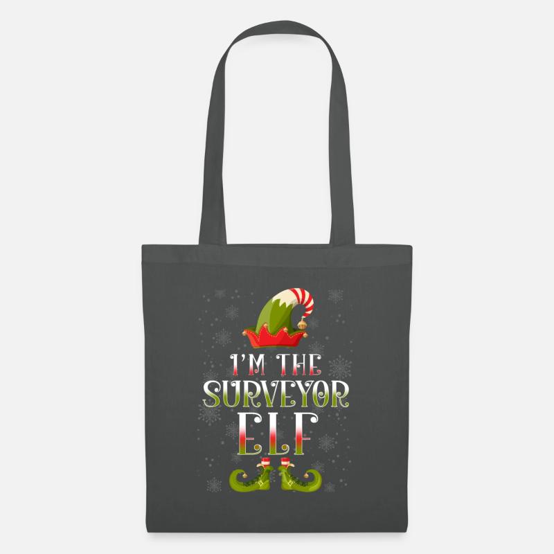Vermesser Elf Weihnachtsgeschenk - Stoffbeutel - Graphite