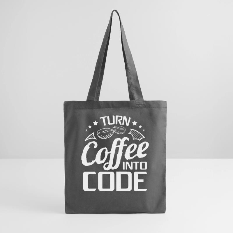 Je transforme le café en code - Logiciel de programmation Sac en tissu