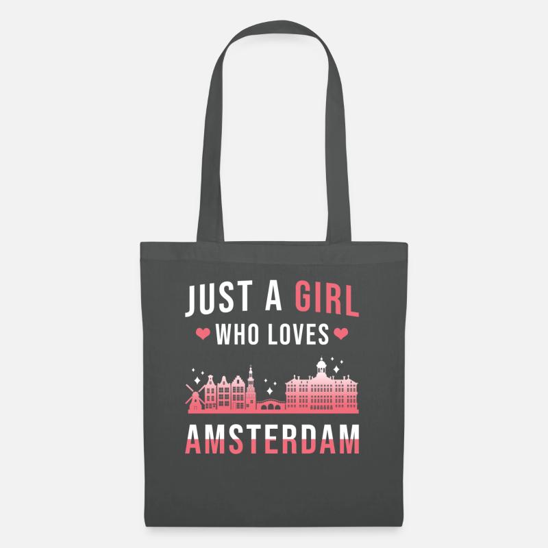 Amsterdam - Stoffbeutel - Graphite