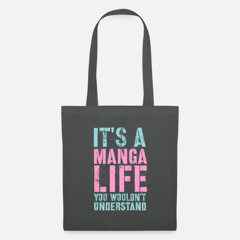 Manga Geschenk - Stoffbeutel - Graphite