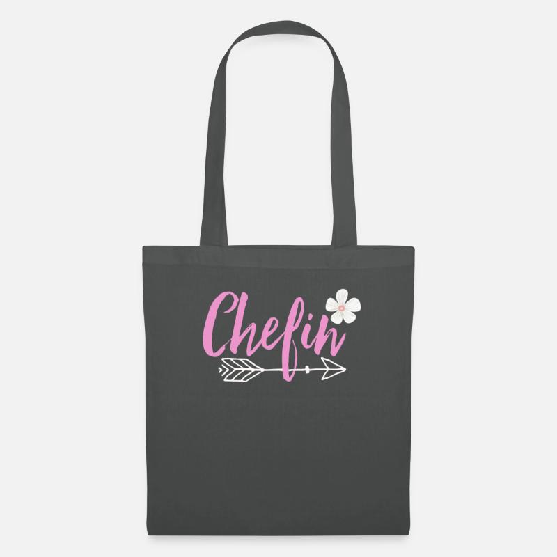 Chefin - Stoffbeutel - Graphite
